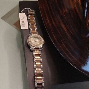 New York & Company Gold and Silver Women's Watch